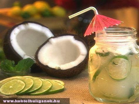 kókuszos és ananászos alkoholmentes koktél