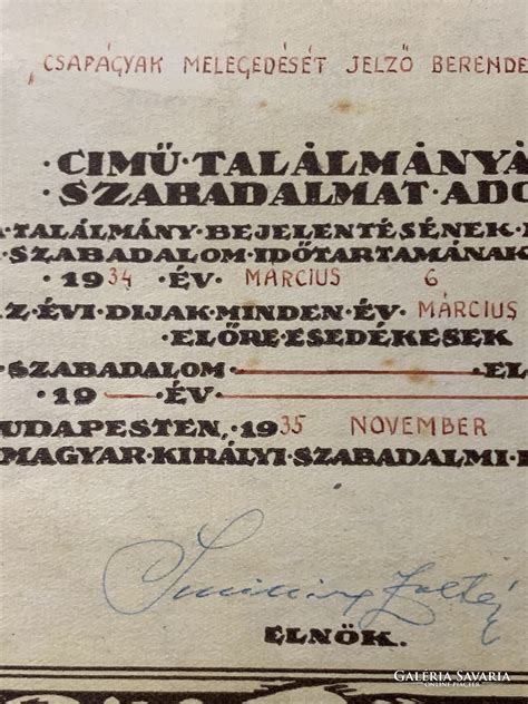 szabadalmi dokumentum
