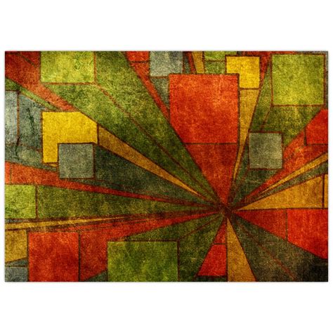Geometriai absztrakció színes elemekkel