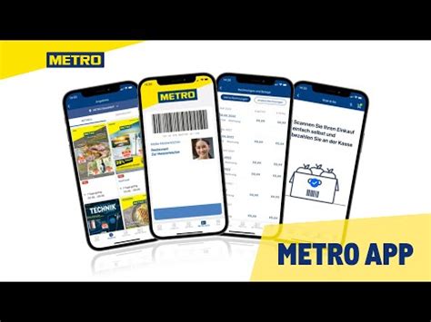 METRO Companion alkalmazás felület