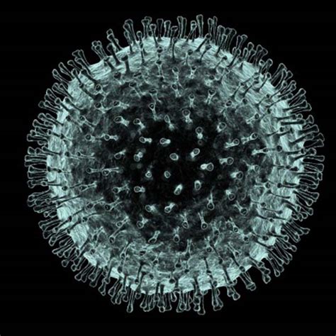 Mikroszkóp alatt látható HIV vírus