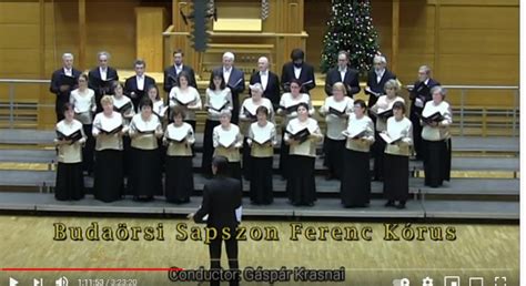 A Sapszon Ferenc kórus fellépése