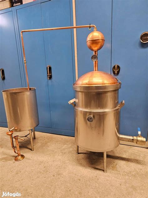 Pálinkafőző lepárló karja és hűtő