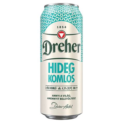 Dreher Hidegkomlós doboz új arculattal