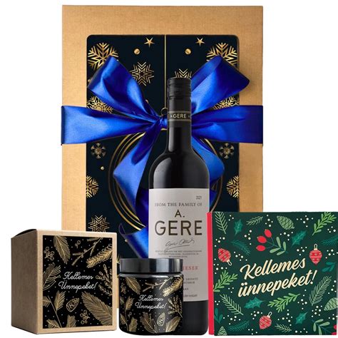 karácsonyi ajándékcsomag pezsgővel