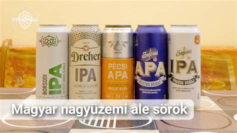 Különböző típusú Ale sörök