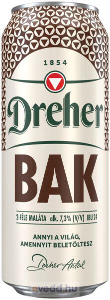 Dreher Bak sörös doboz ételpárosítással