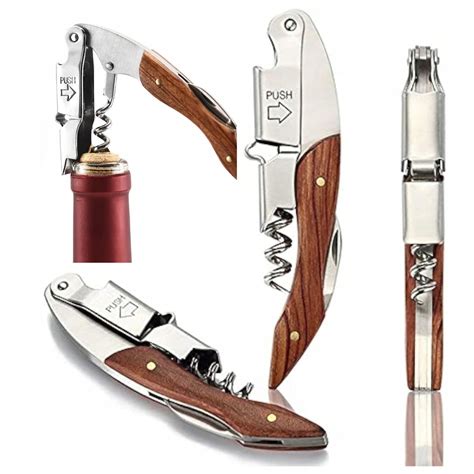 Elegáns bornyitó fa markolattal