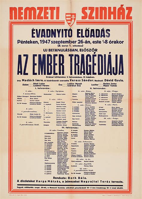 színházi előadás plakátja