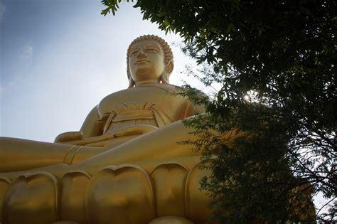 Buddha szobor Phuketben templomkörnyezet