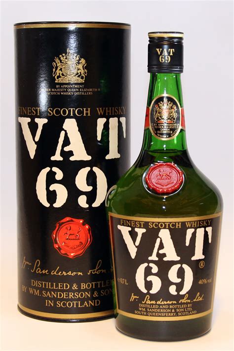 Vat 69 whisky üveg