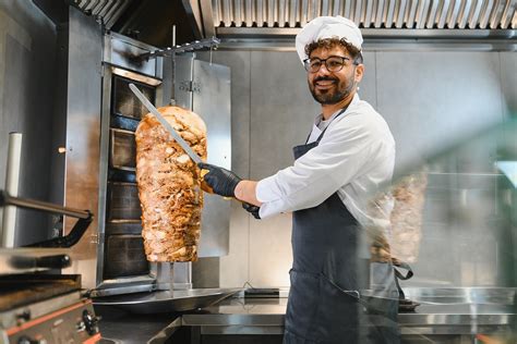 Döner kebab készítése
