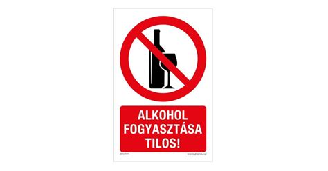 Alkohol tilos tábla
