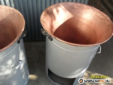 Réz lepárló üst