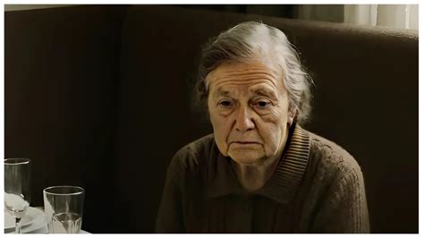 Idős személy, aki pohárral a kezében ül egyedül