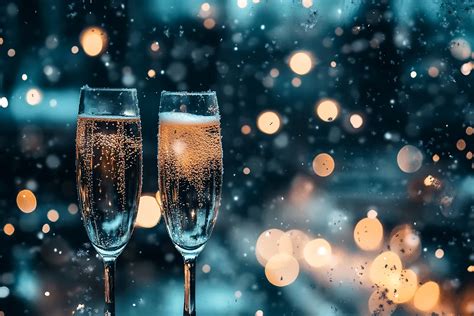 Illusztráció: Poharakban felszolgált pezsgő, buborékokkal