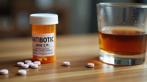 Antibiotikum és pohár bor