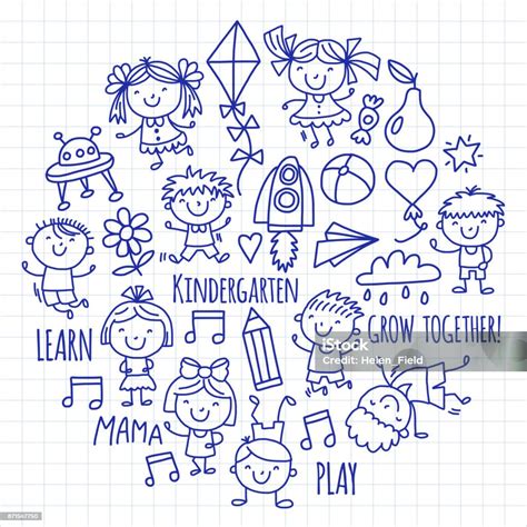 Egy rajzolt család, ahol a gyerekek egymással játszanak