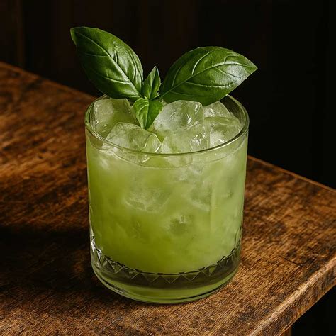 Gin Basil Smash koktél bazsalikommal