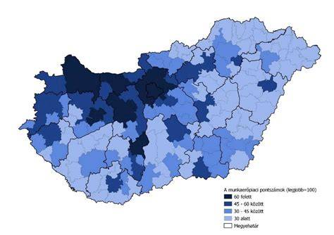 munkaerőpiaci hirdetések térképe