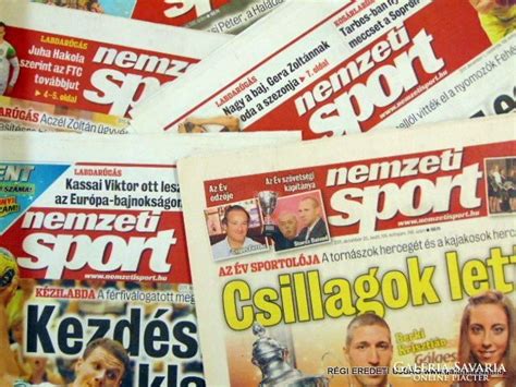 A Nemzeti Sport archív címlapjai