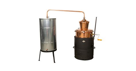 Keverővel ellátott pálinkafőző kazán