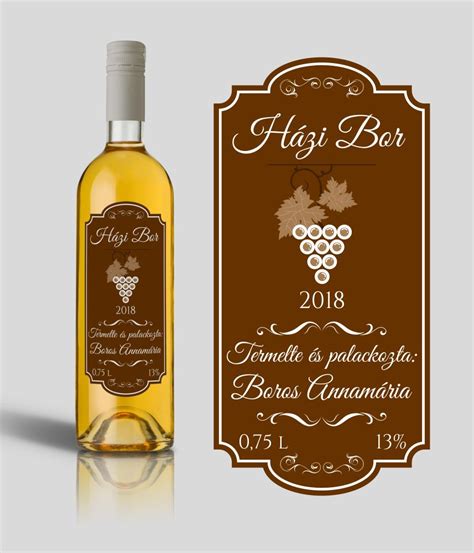 kreatív boros címke dizájn