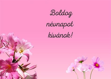 Boldog névnapot kívánság képeslap
