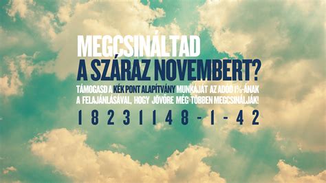 Száraz november logó