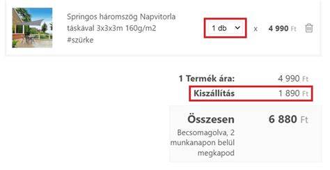 szállítási költség vázlatos tábla