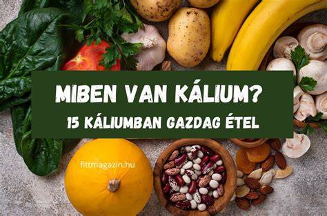 káliumban gazdag élelmiszerek diagram