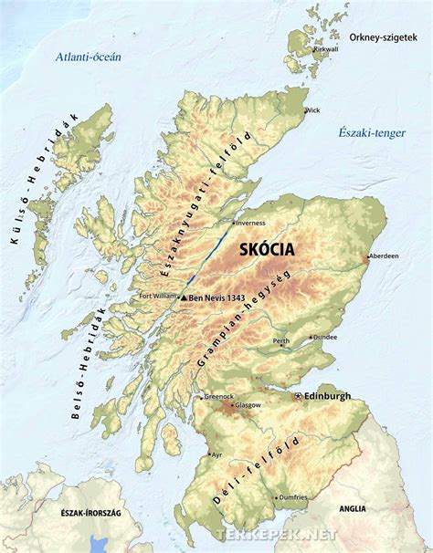 Térkép Skócia whisky régióiról
