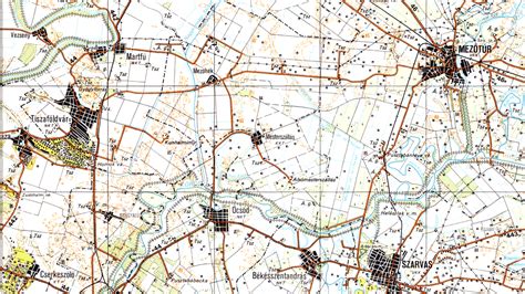 Topográfiai térkép a Tokaji borvidékről