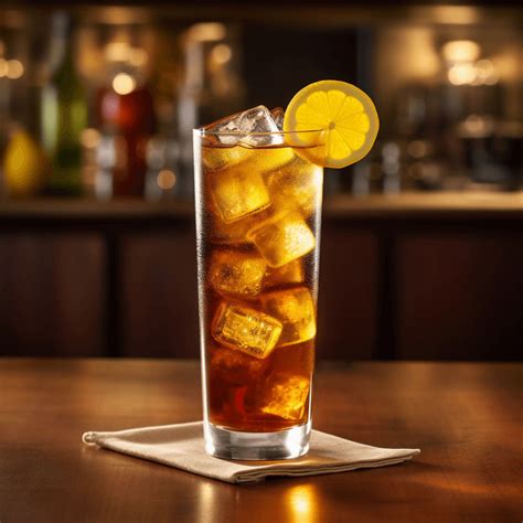 Long Island Iced Tea koktél a pohárban lévő rétegekkel