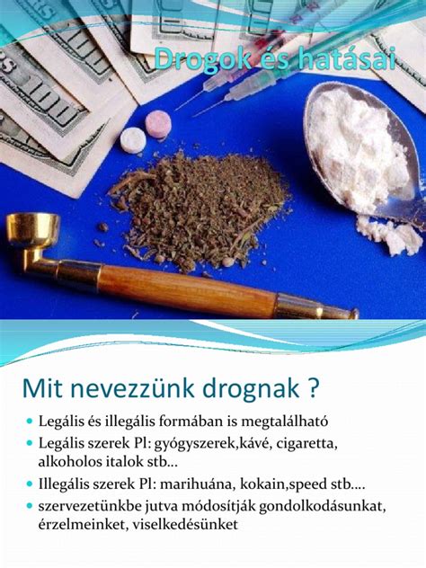 A különféle drogok hatásai és kockázatai