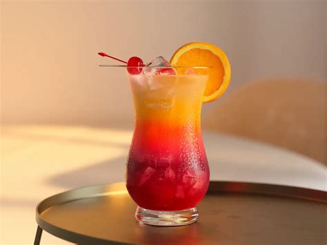 Naplemente koktél rétegek