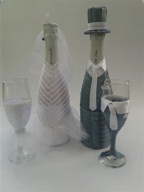 Pezsgősüvegek és poharak