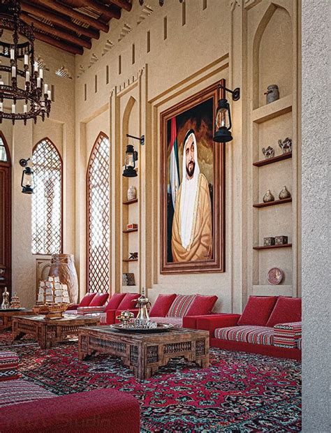 Traditional Emirati house interior