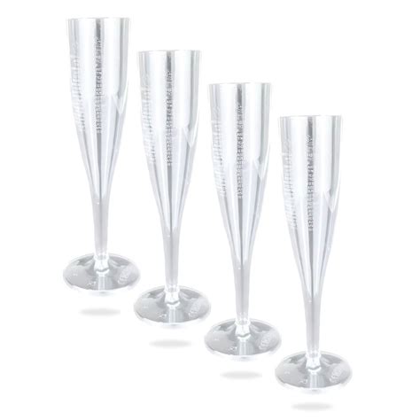 ezüst csillámos műanyag pezsgős pohár