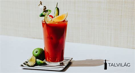 Shaker és a Bloody Mary koktél elkészítésének lépései