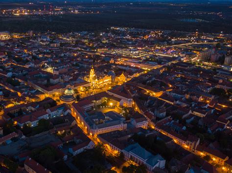 Pécs városának látképe