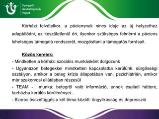 Infografika a szükséges dokumentumokról a kórházi bejelentkezéshez