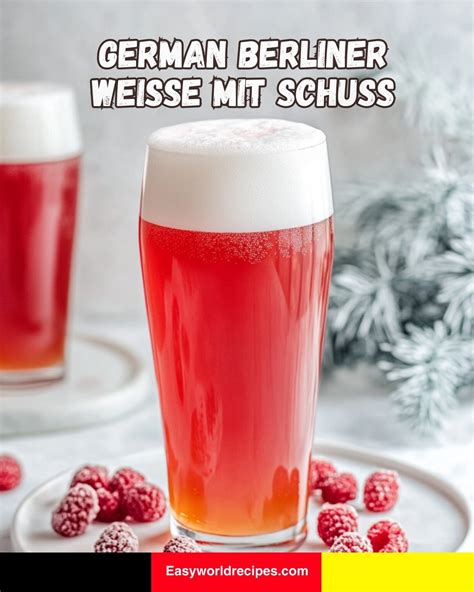 Berliner Weisse with raspberry syrup