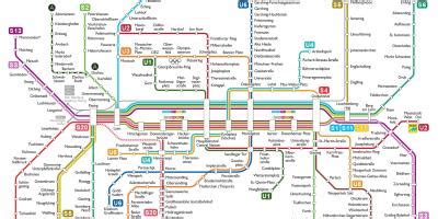 Müncheni metró térkép