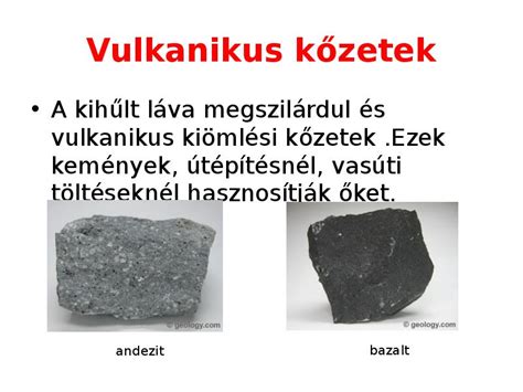Vulkanikus kőzetek a szőlőterületen