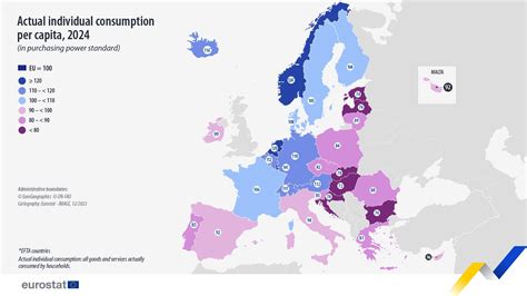 Térkép Európáról, amely az egy főre jutó éves alkoholfogyasztást mutatja