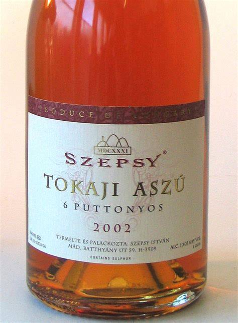 Tokaji aszú 6 puttonyos grafikon