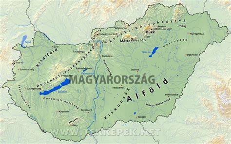 térkép a magyar régiókhoz
