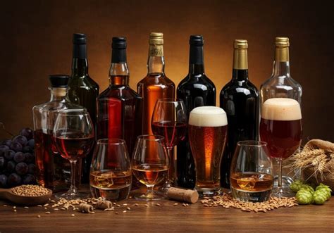 különböző értékű alkoholok szerkezeti képletei