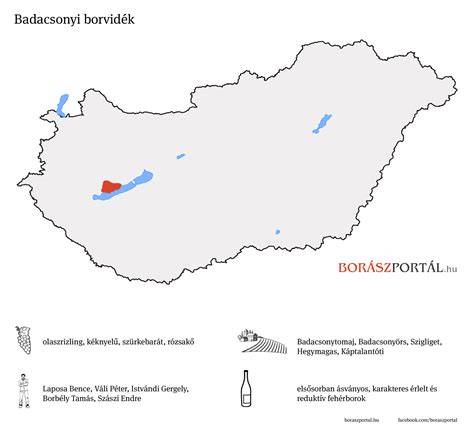 Badacsonyi borvidék térképe és vulkanikus talaj